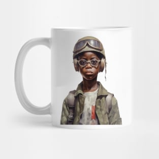 Military Minded Street Soldier Urban Warrior Black Boy Mug